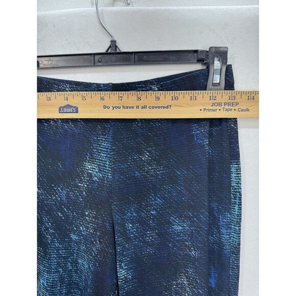 Clara SunWoo Ankle Pants Womens Small Black Blue Pull On Leggings Stretch USA - Picture 4 of 9
